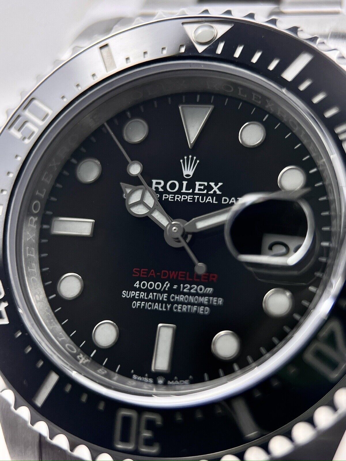 2023 Rolex Sea Dweller Red Letter 126600 Black Dial 43mm Automatic Watch - B&P