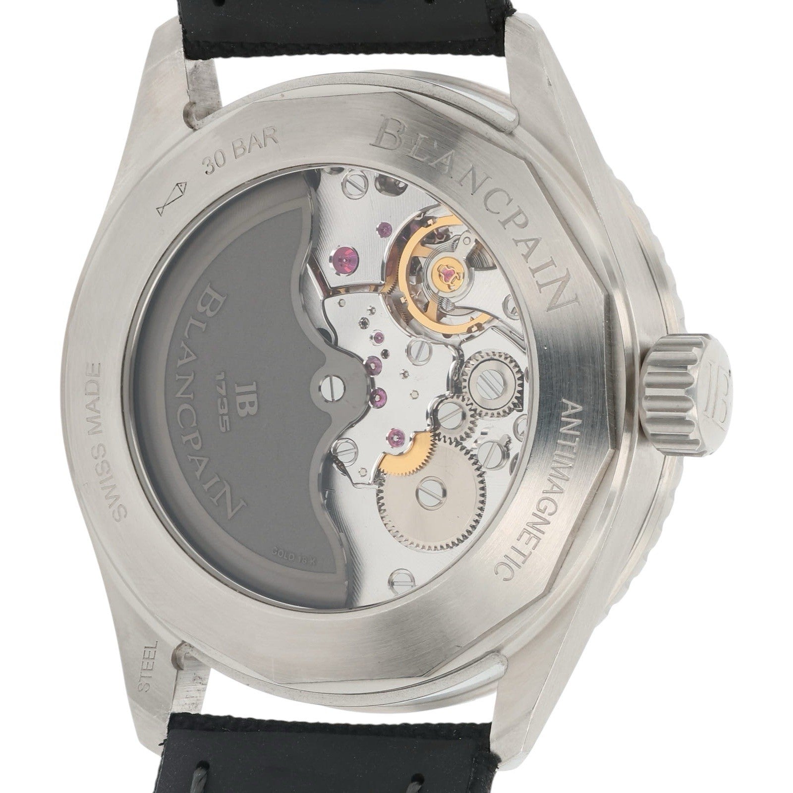 Blancpain Fifty Fathoms Stainless Steel Black Dial 43mm Automatic Men’s 5000