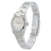 Rolex Oyster Perpetual Stainless Steel Silver Dial 24mm Automatic Womens 67180