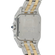 Cartier Panthere Silver Dial Steel and Gold 27mm Quartz Diamond Watch 1100