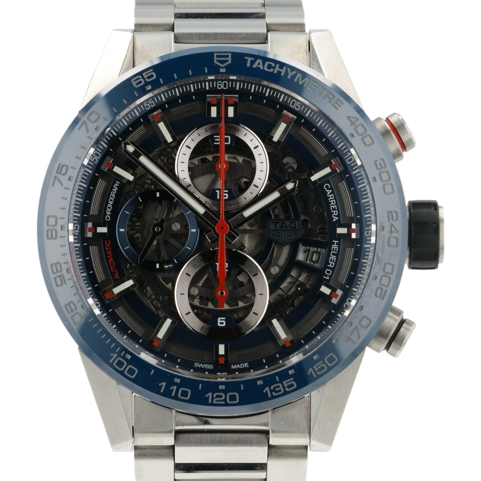 Tag Heuer Carrera Skeleton Dial Stainless Steel 43mm Automatic Men’s CAR201T