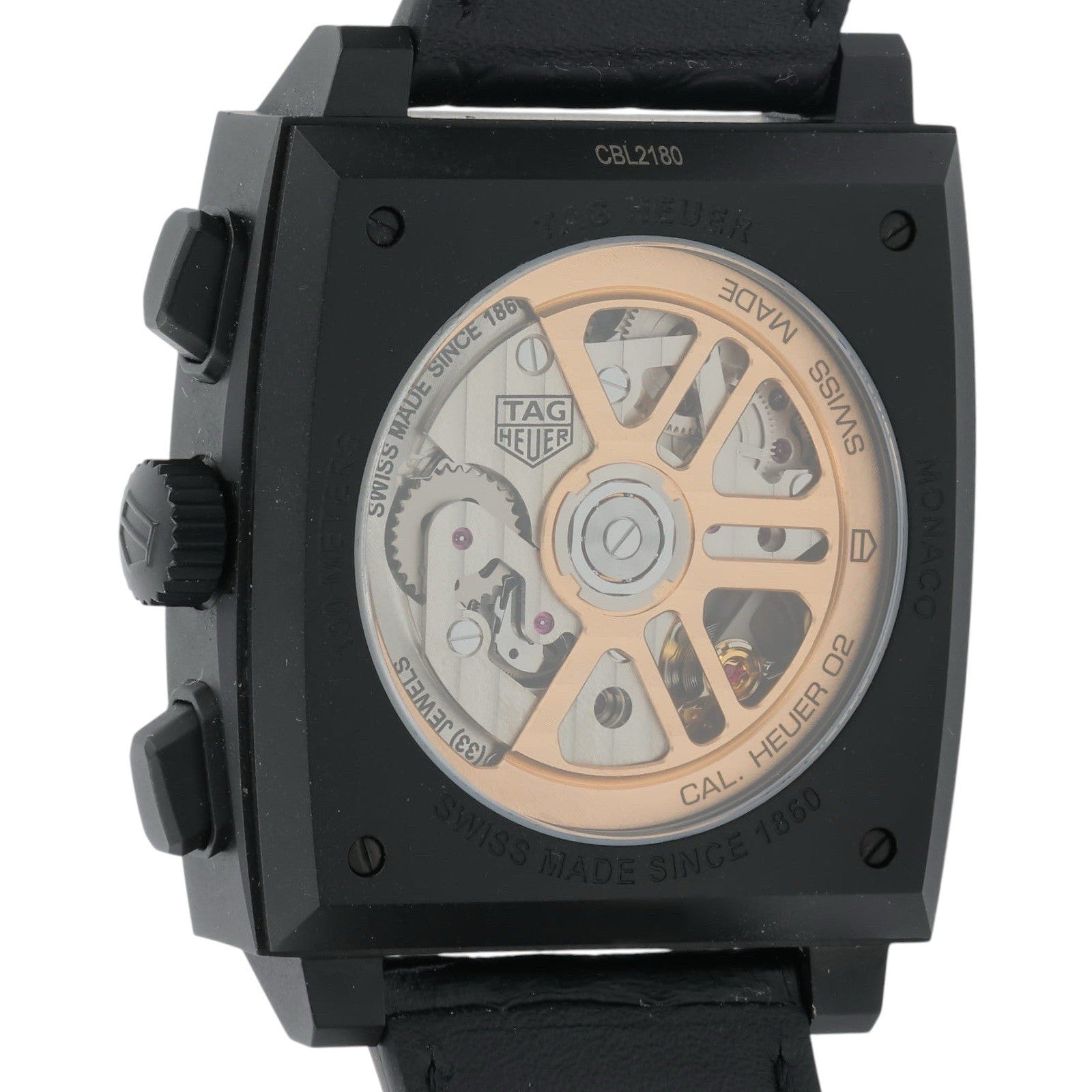 Tag Heuer Monaco Titanium Black Dial 39mm Automatic Movement Mens Watch CBL2180