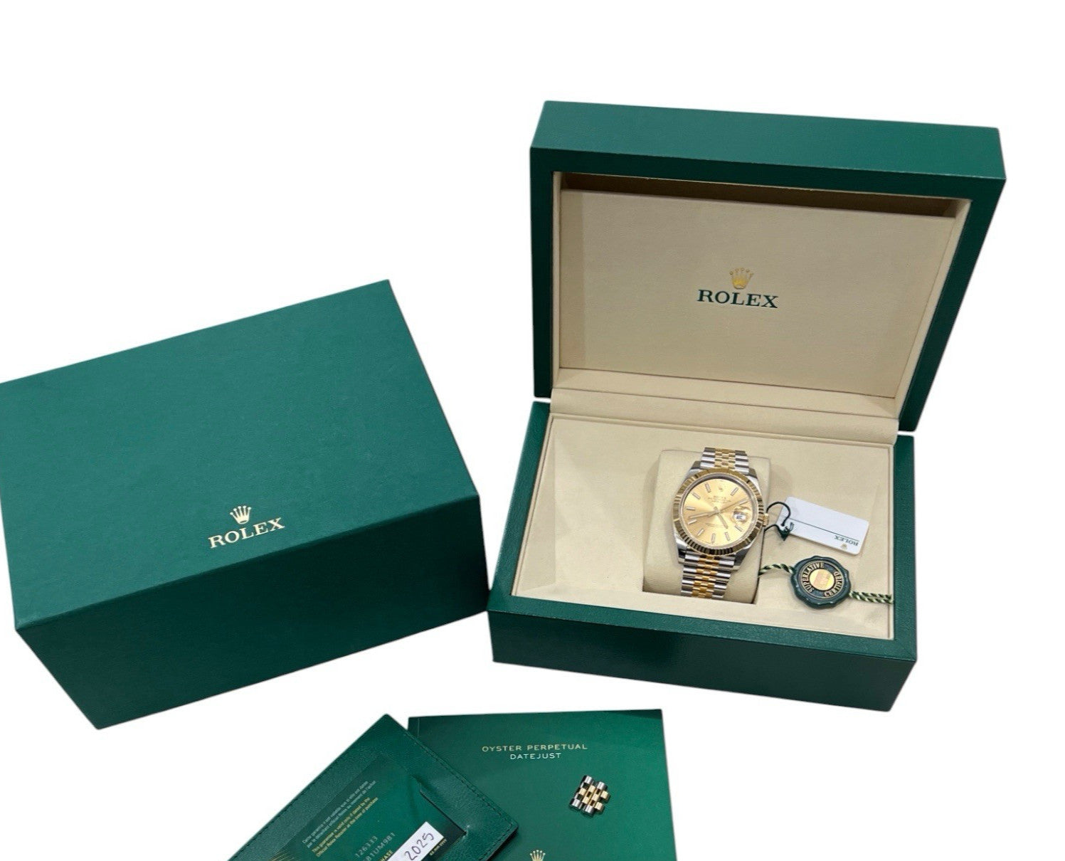 2025 Rolex Datejust Champagne Index Rolesor 41mm Automatic Men’s Watch 126333