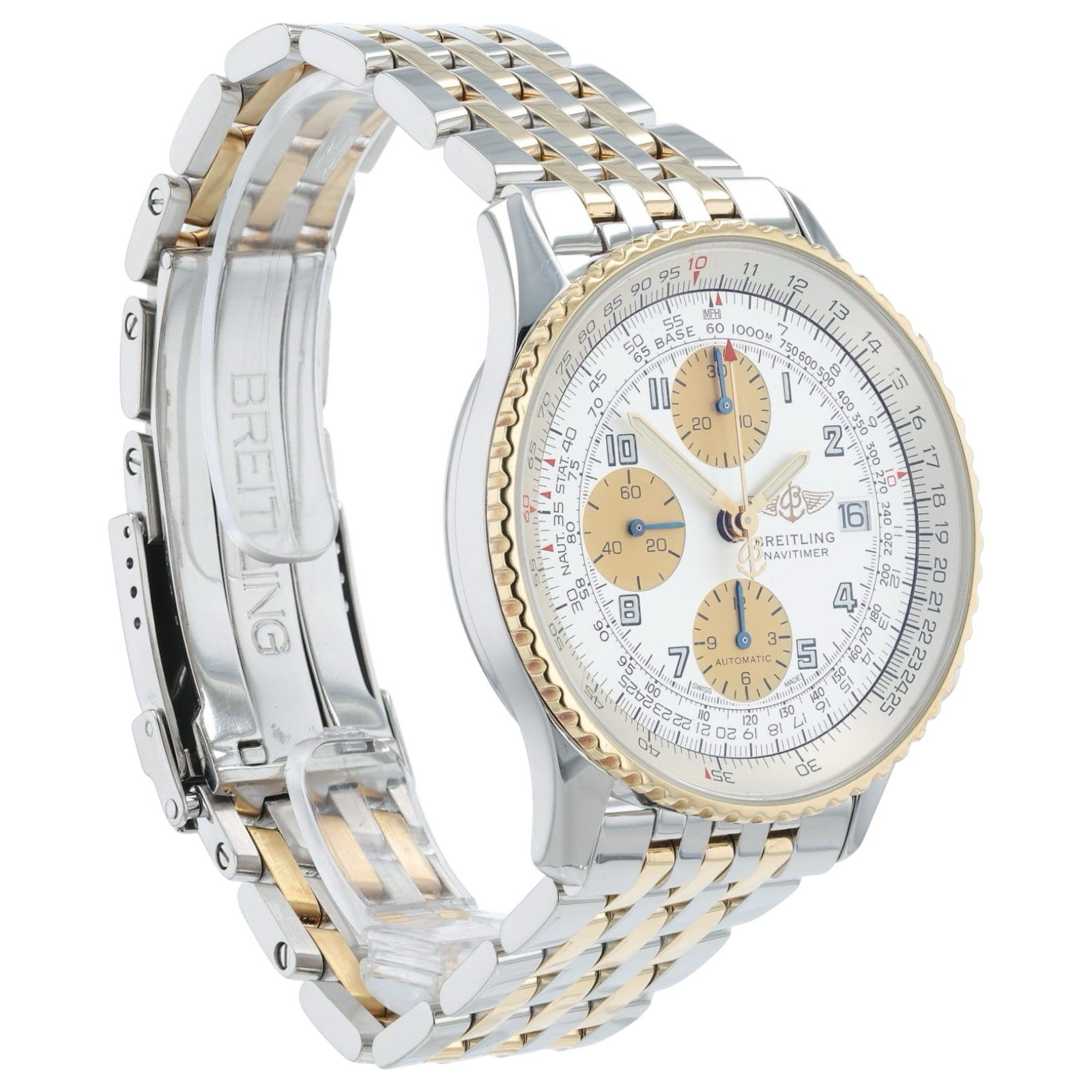 Breitling Navitimer Silver Dial Steel & Gold 41mm Automatic Mens Watch D13022