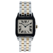 Cartier Santos Demoiselle Silver Dial Gold & Steel 27mm Quartz Women's W25067Z6