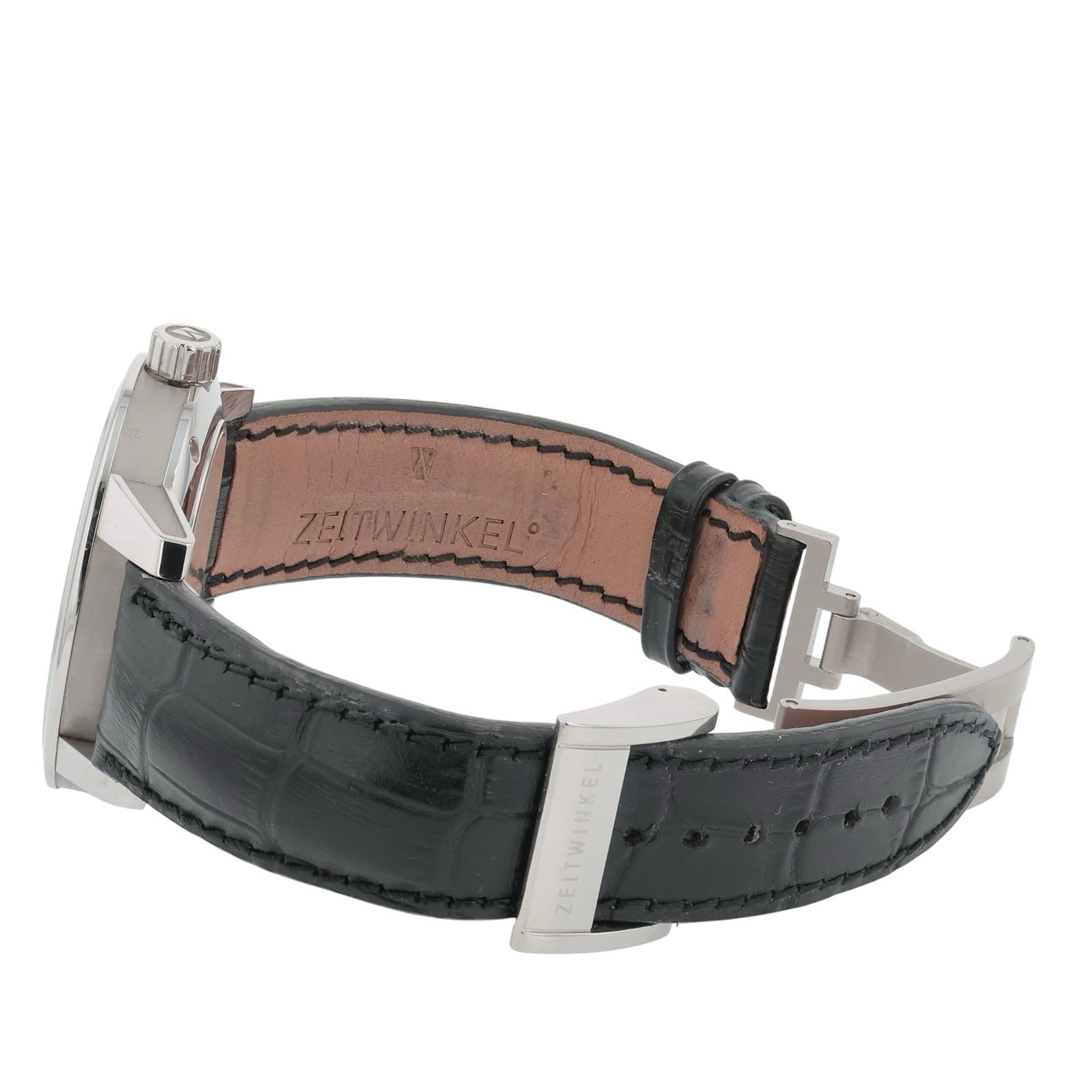 Zeitwinkel 188 Stainless Steel Black Dial 42mm Automatic Movement Men’s 183075