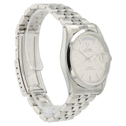 Tudor Prince Date Day Silver Linen Dial Steel 36mm Automatic Mens Watch 76200