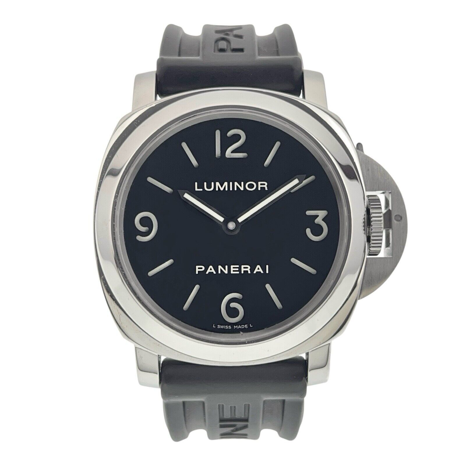 Panerai Luminor Base Stainless Steel Black Dial 44mm Manual Wind Men’s PAM00112