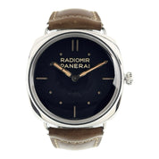 Panerai Radiomir Stainless Steel Black Dial 47mm Manual Wind Watch PAM00425