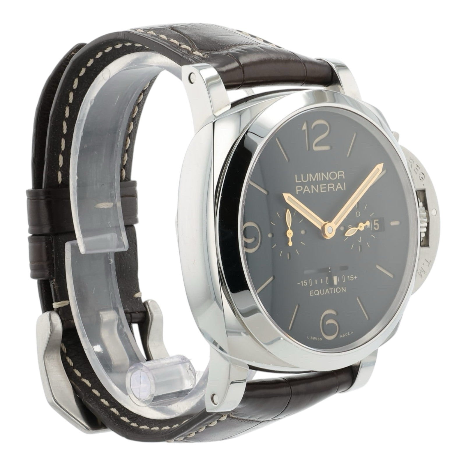 Panerai Luminor Equation of Time Black Dial 47mm Manual Wind Mens Watch PAM00601