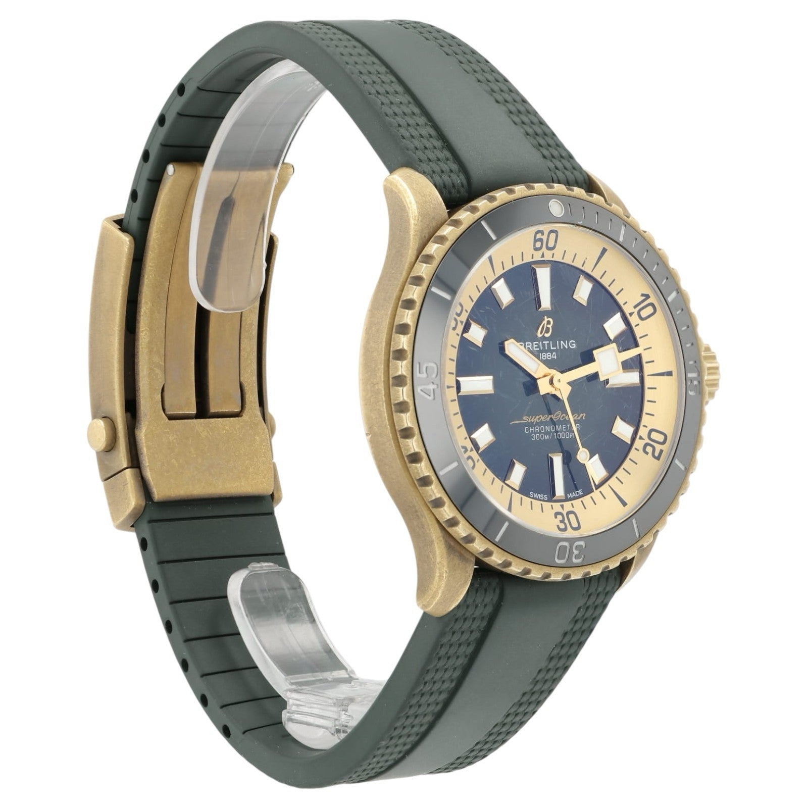2026 SERVICE Breitling SuperOcean Green Dial Bronze 42mm Auto Men’s Watch N17375