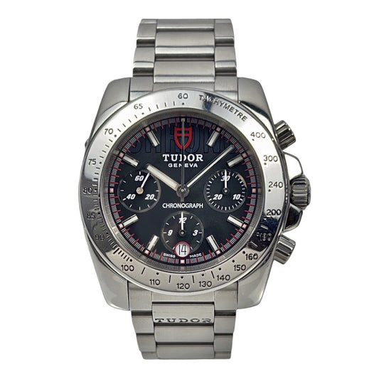 Tudor Sport Chronograph 20300 Grey Dial Automatic 41mm Men's Watch