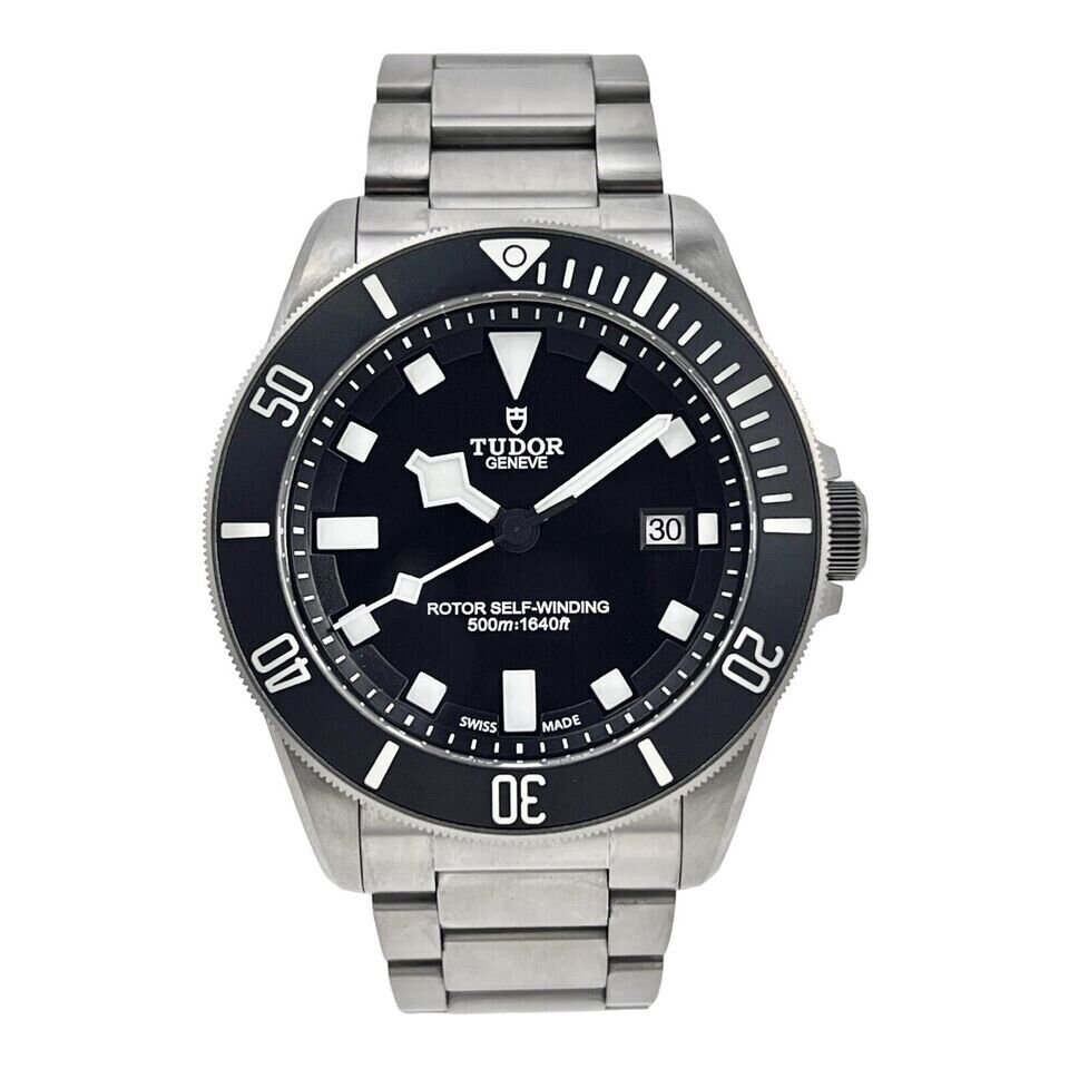 TUDOR Pelagos 25500TN Automatic Titanium Watch Black Dial Mens - Watch Only