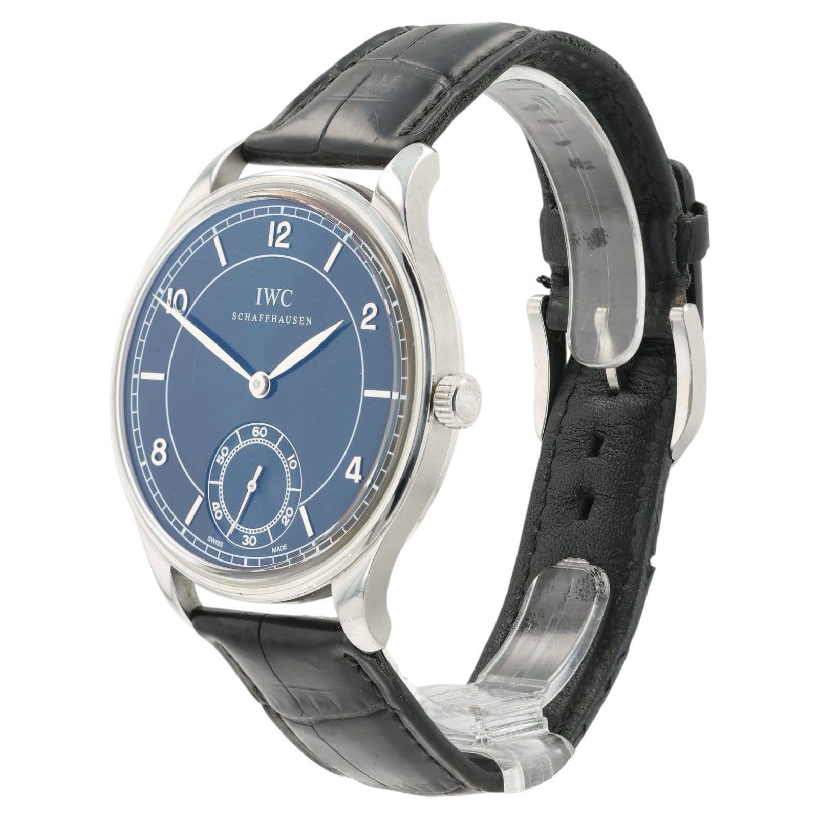 IWC Portugiesser Black Dial Stainless Steel Manual Wind Men’s Watch IW544501