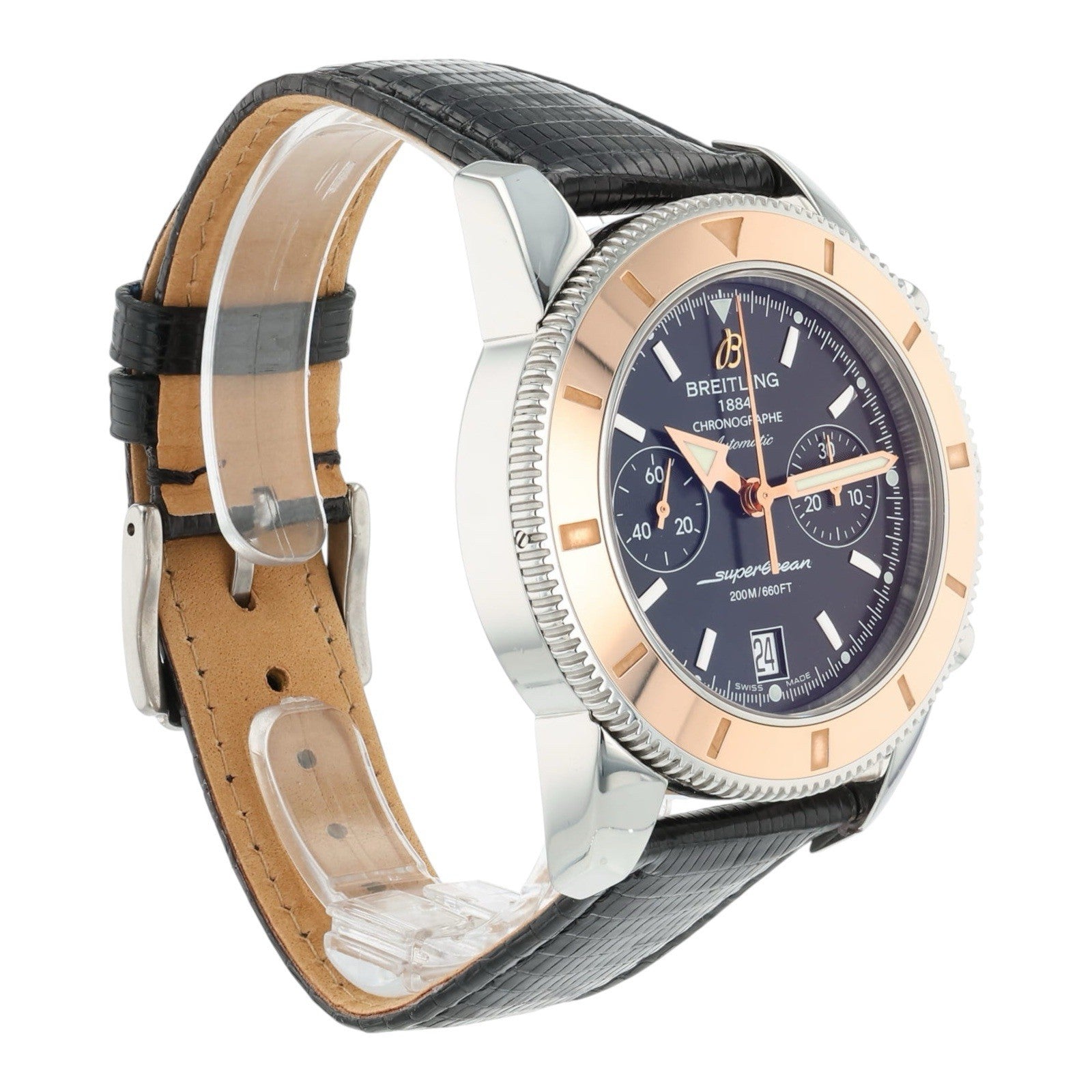 Breitling Superocean Heritage 18k Rose and Steel Black Dial 44mm Auto U23370