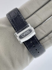 Oris Artelier Pointer Stainless Steel Black Dial 44mm Automatic Mens Watch 7666