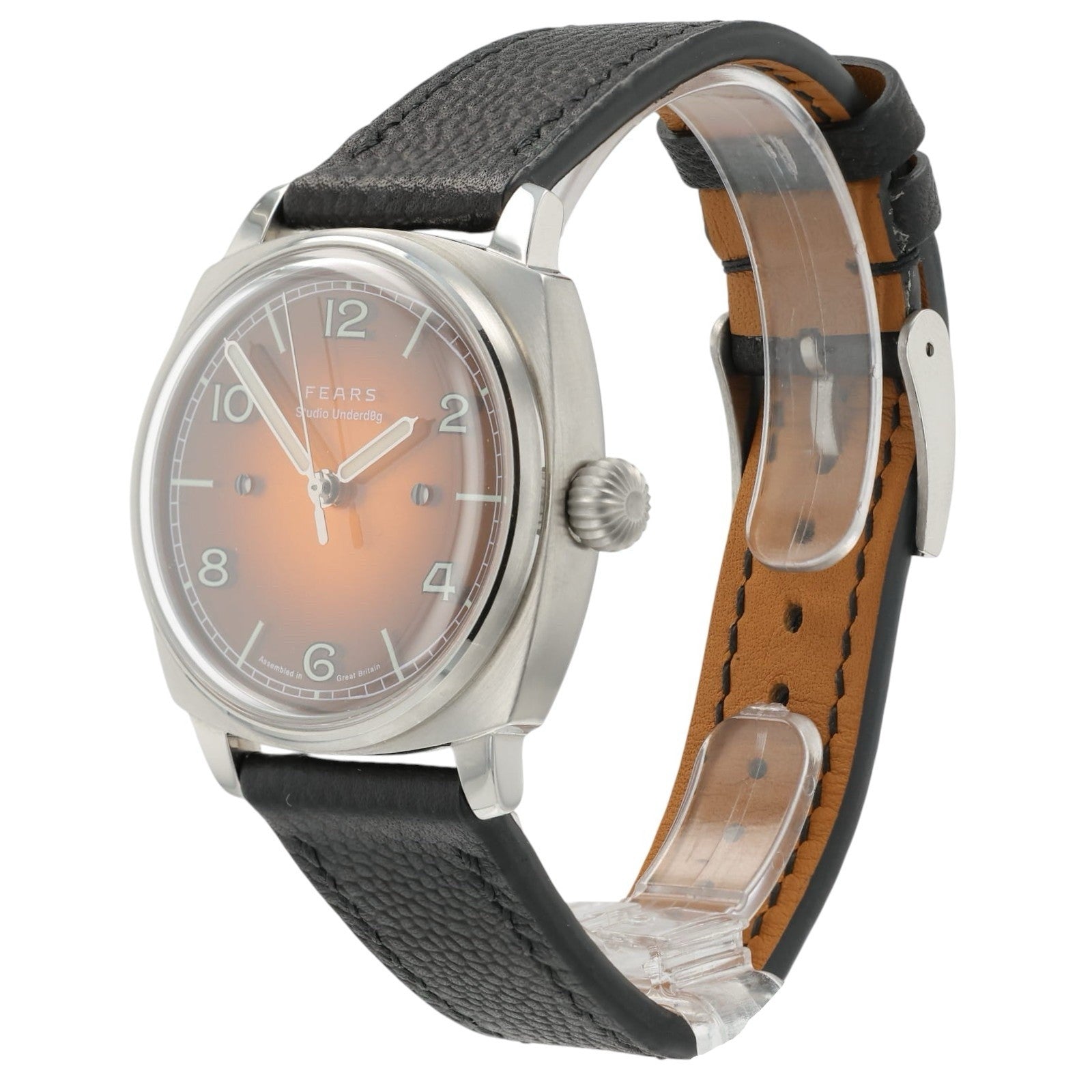 Studio Underdog X Fears Manhattan Brown Dial Steel 38mm Manual Wind Men’s Watch