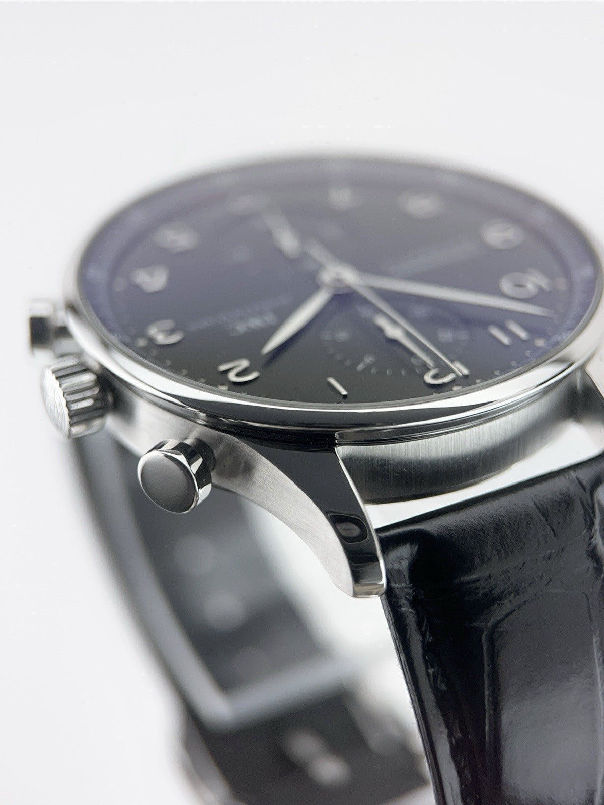 IWC Portuguese Stainless Steel Black Dial 41mm Automatic Men's Watch IW371438