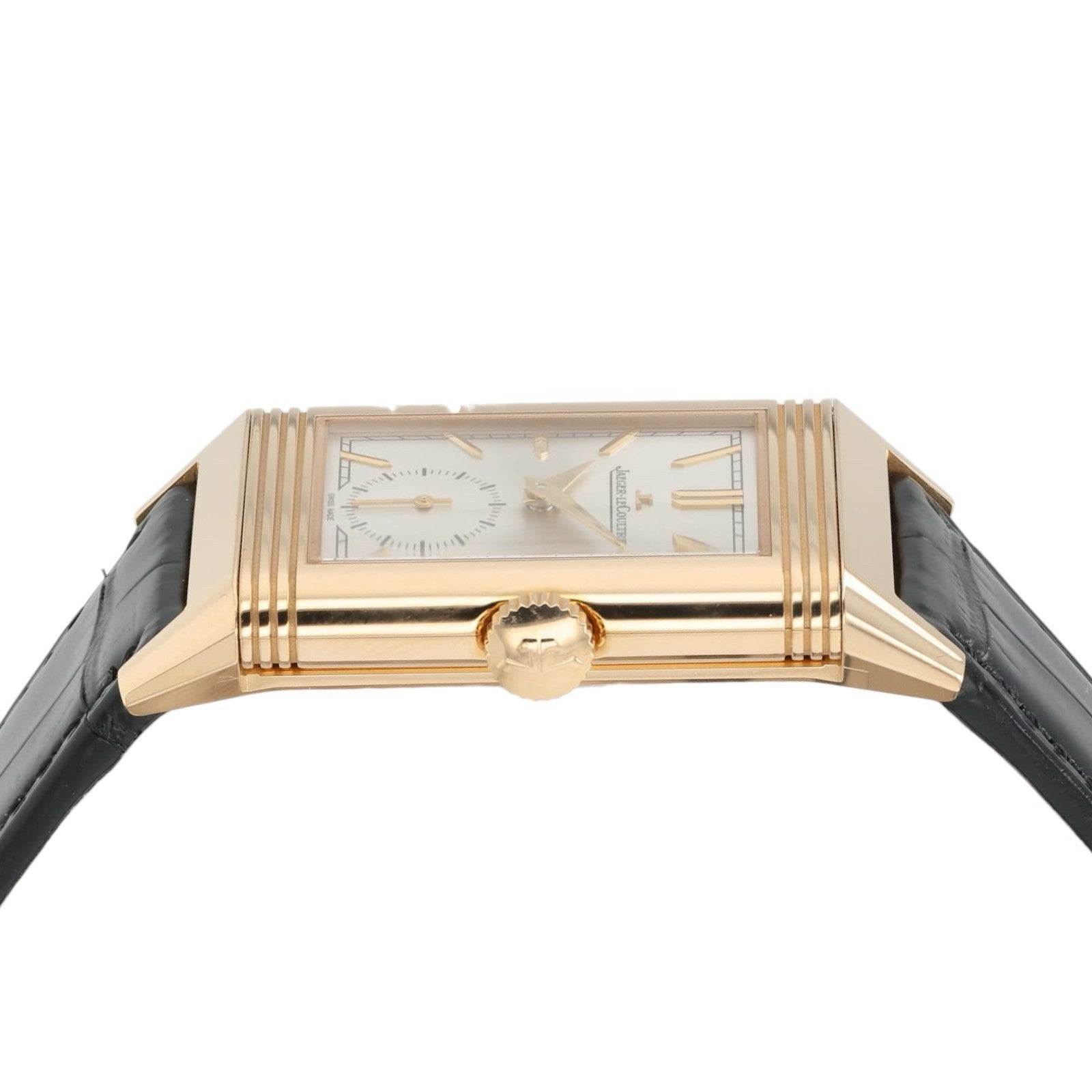 LeCoultre Reverso Tribute Silver Dial 18k Rose Gold Manual Men’s Watch Q7132521