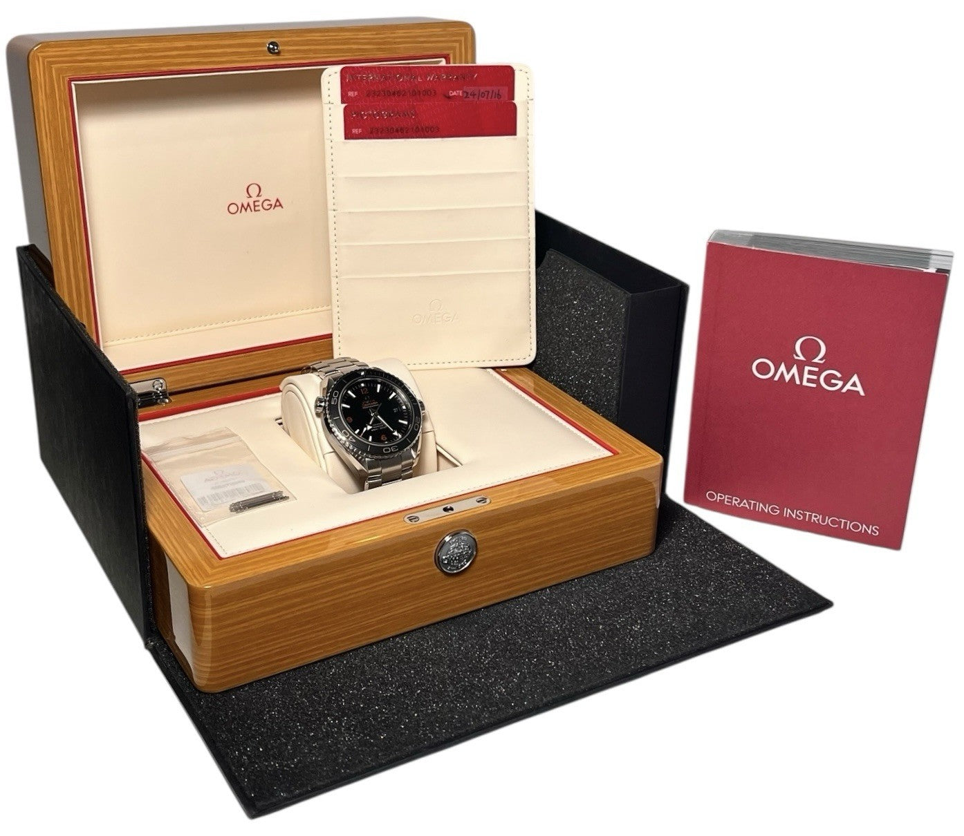 Omega Seamaster Steel Black Dial 45.5mm Automatic Mens Watch 232.30.46.21.01.003