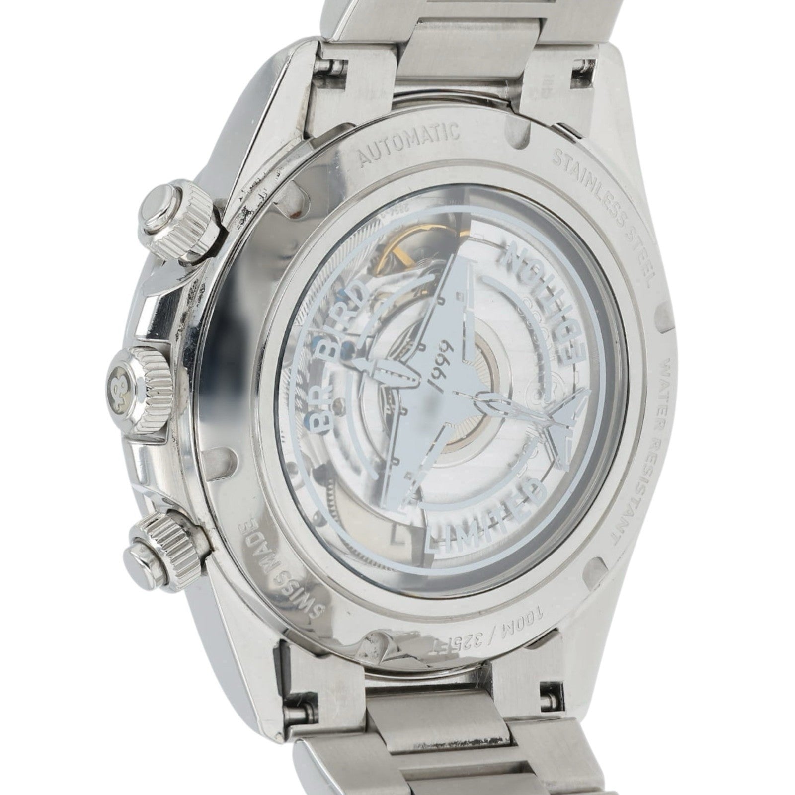 Bell & Ross Chronograph White Dial Steel 41mm Automatic Mens Watch BRV2-94-S
