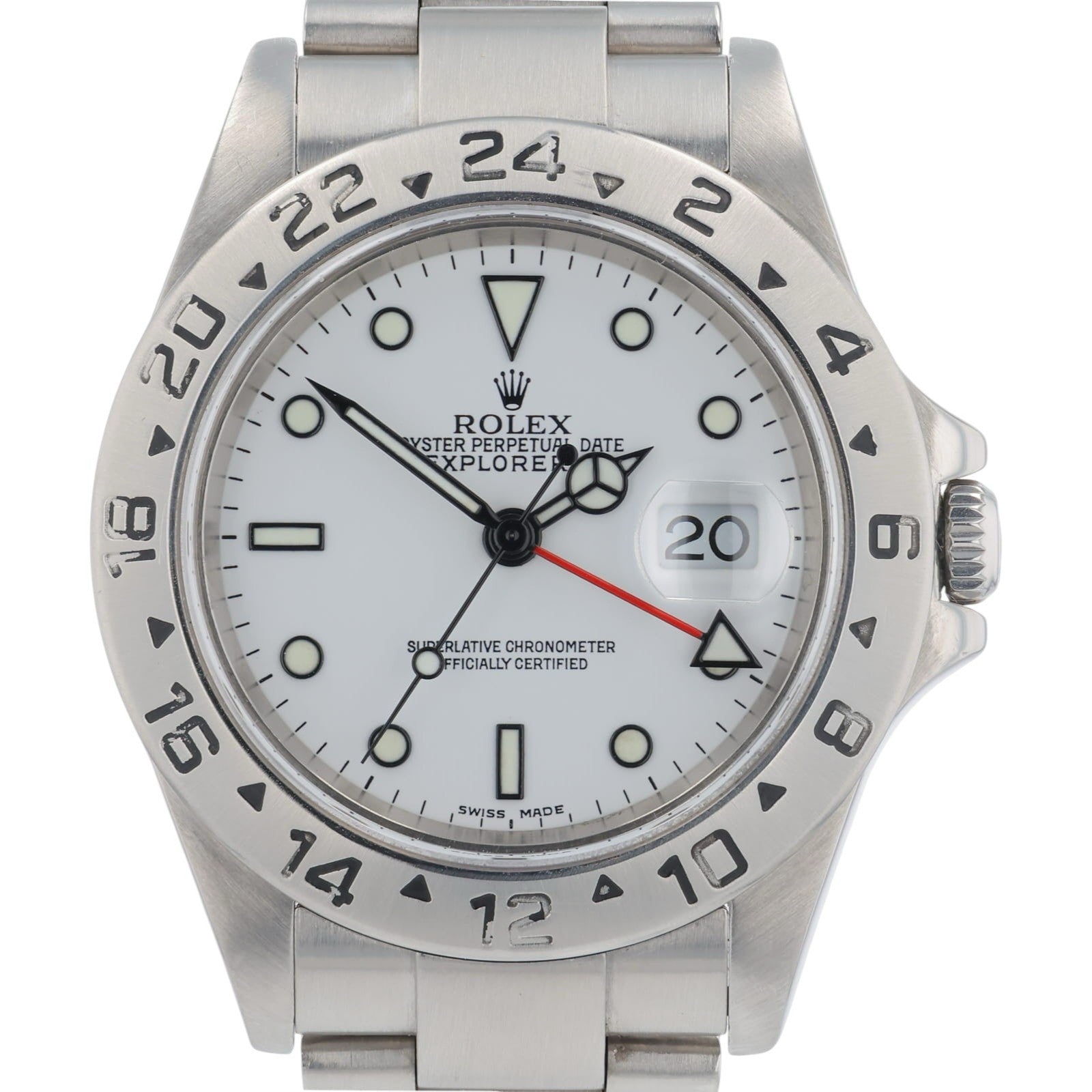 Rolex Explorer II Stainless Steel White Dial 42mm Automatic Mens Watch 16570