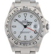 Rolex Explorer II Stainless Steel White Dial 42mm Automatic Mens Watch 16570