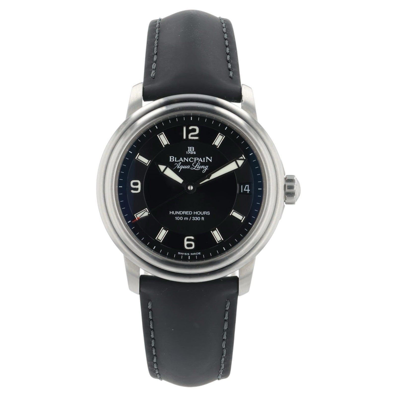 Blancpain Leman Ultra Slim Steel Black Dial 38mm Automatic Men’s 2100-1130A-64B