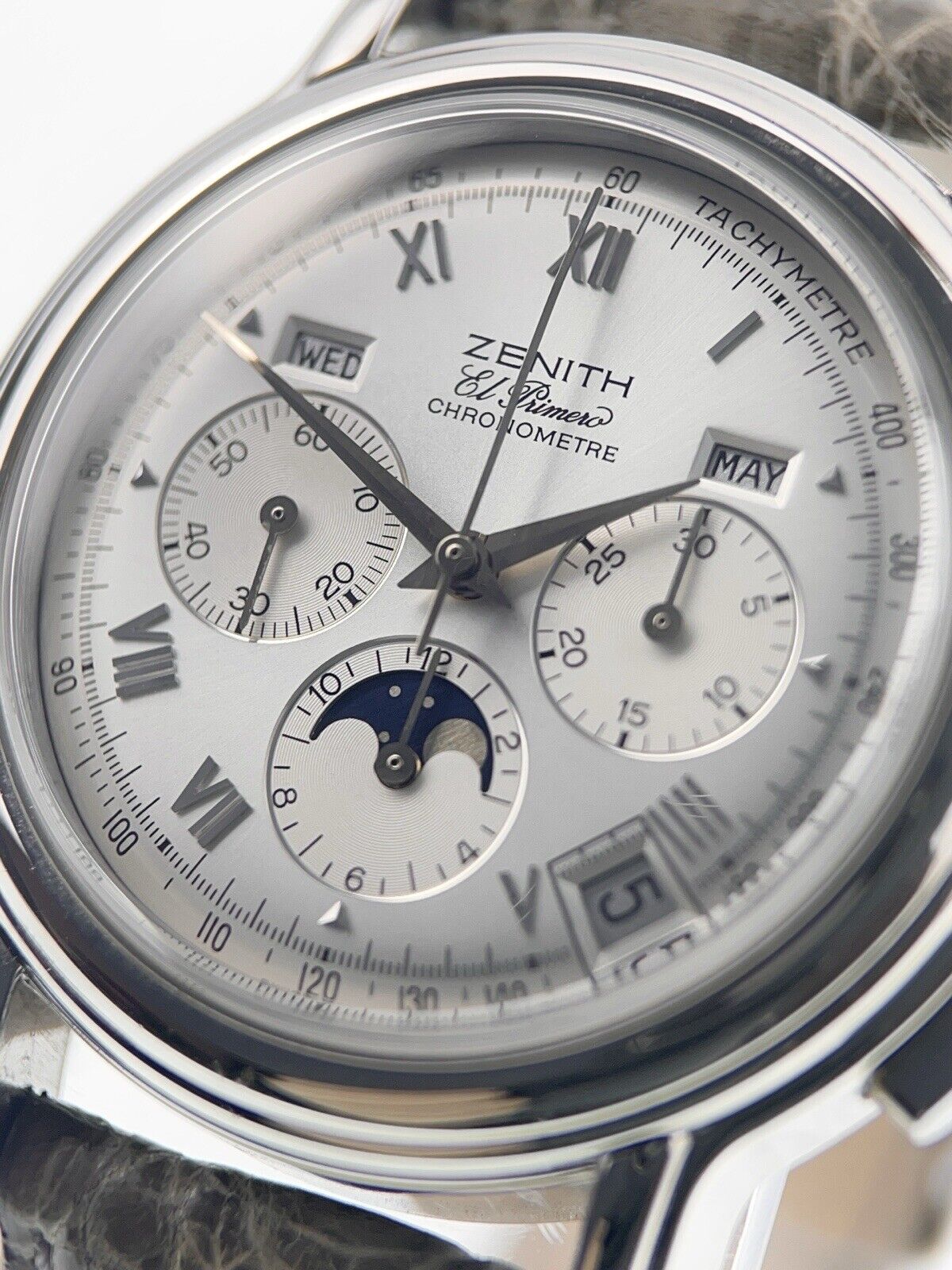 Zenith El Primero Triple Date Steel Silver Color Dial 40mm Automatic 01.0240.410