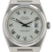 Rolex Datejust Oysterquartz Steel Buckley White Dial 36mm Quartz Men’s 17000