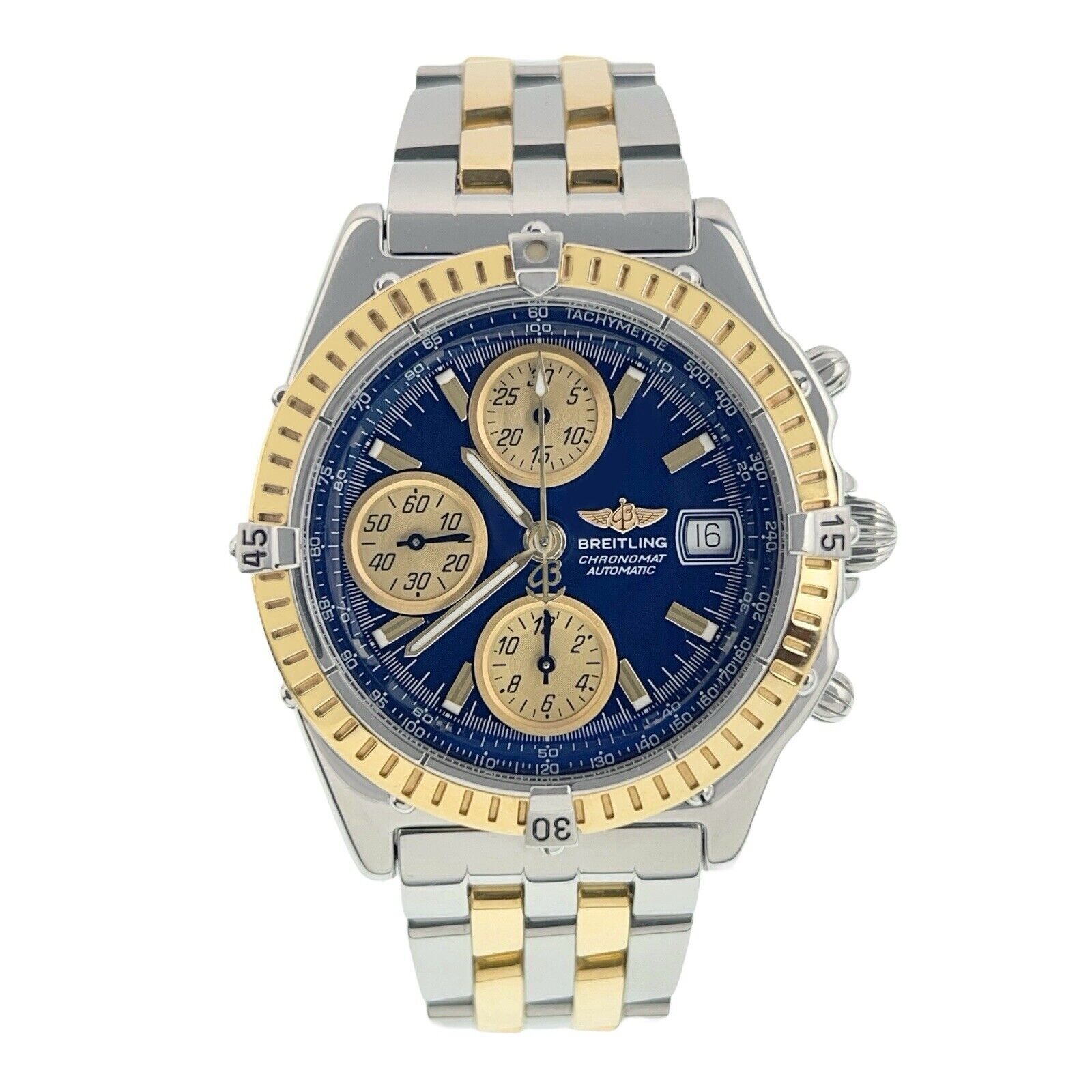 Breitling Chronomat Steel & Gold Blue Dial 40mm Automatic Men’s Watch D13350