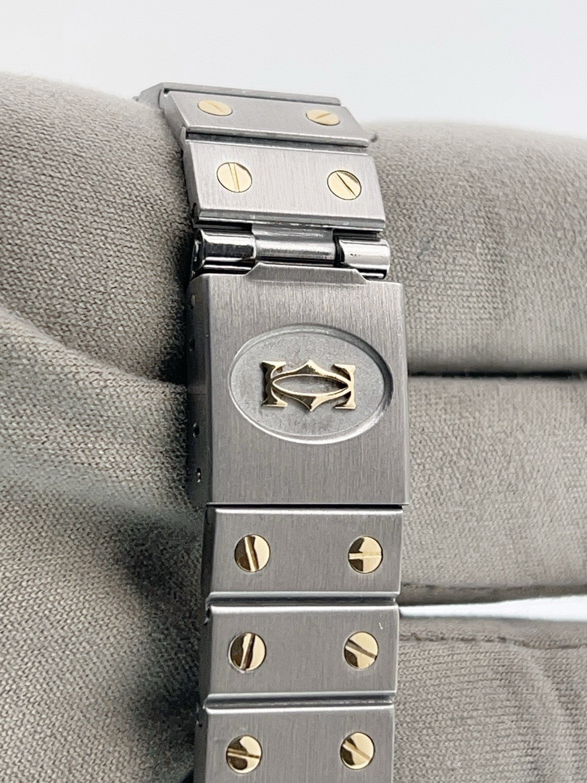 Cartier Santos Gold & Steel Silver Dial 29mm Automatic Men’s Watch 2961