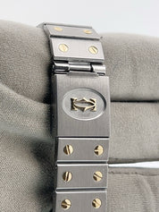 Cartier Santos Gold & Steel Silver Dial 29mm Automatic Men’s Watch 2961
