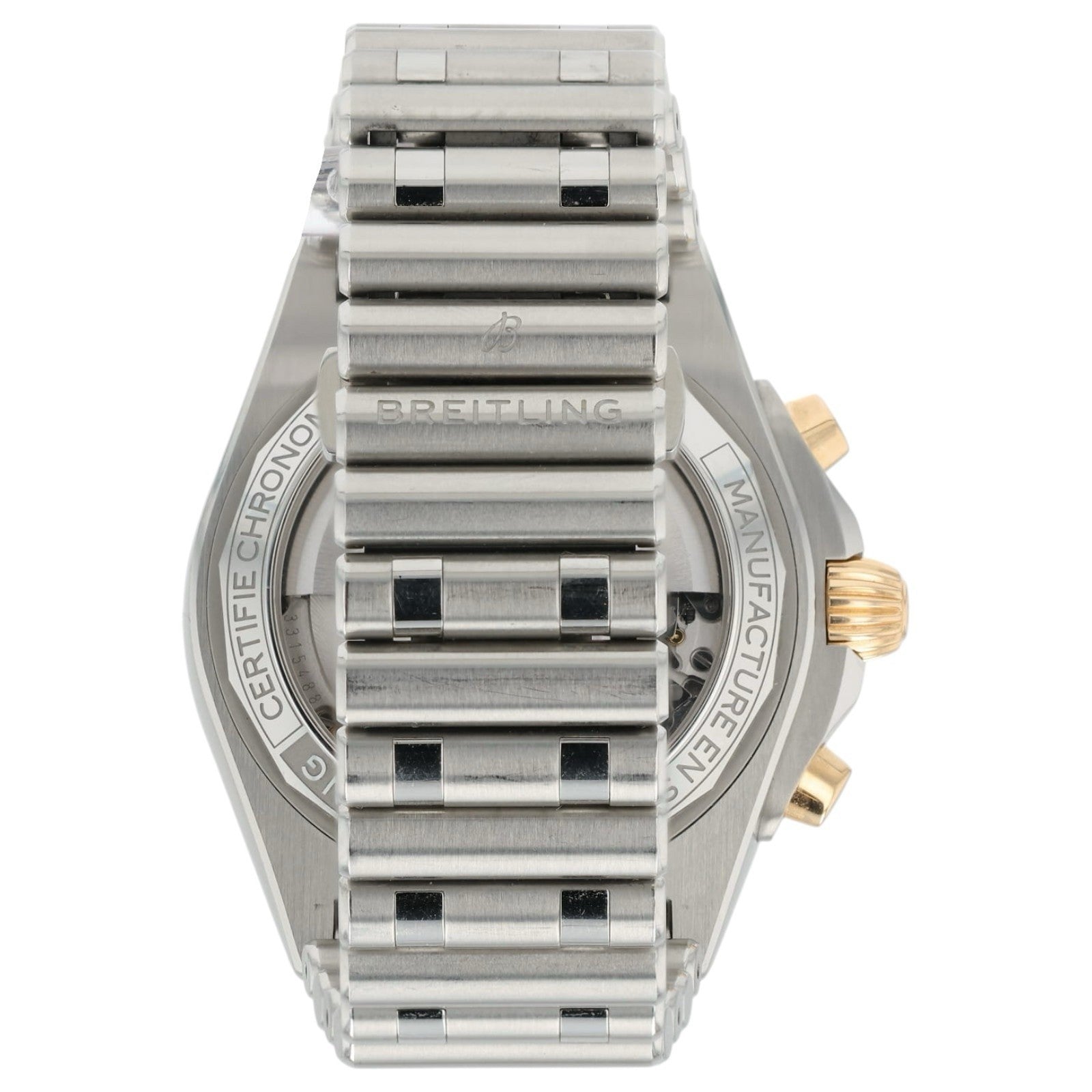 Breitling Chronometer Silver Dial Gold & Steel 42mm Automatic Men’s Watch IB0134