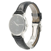 IWC Portofino Black Dial Stainless Steel 38mm Automatic Mens Watch IW3533