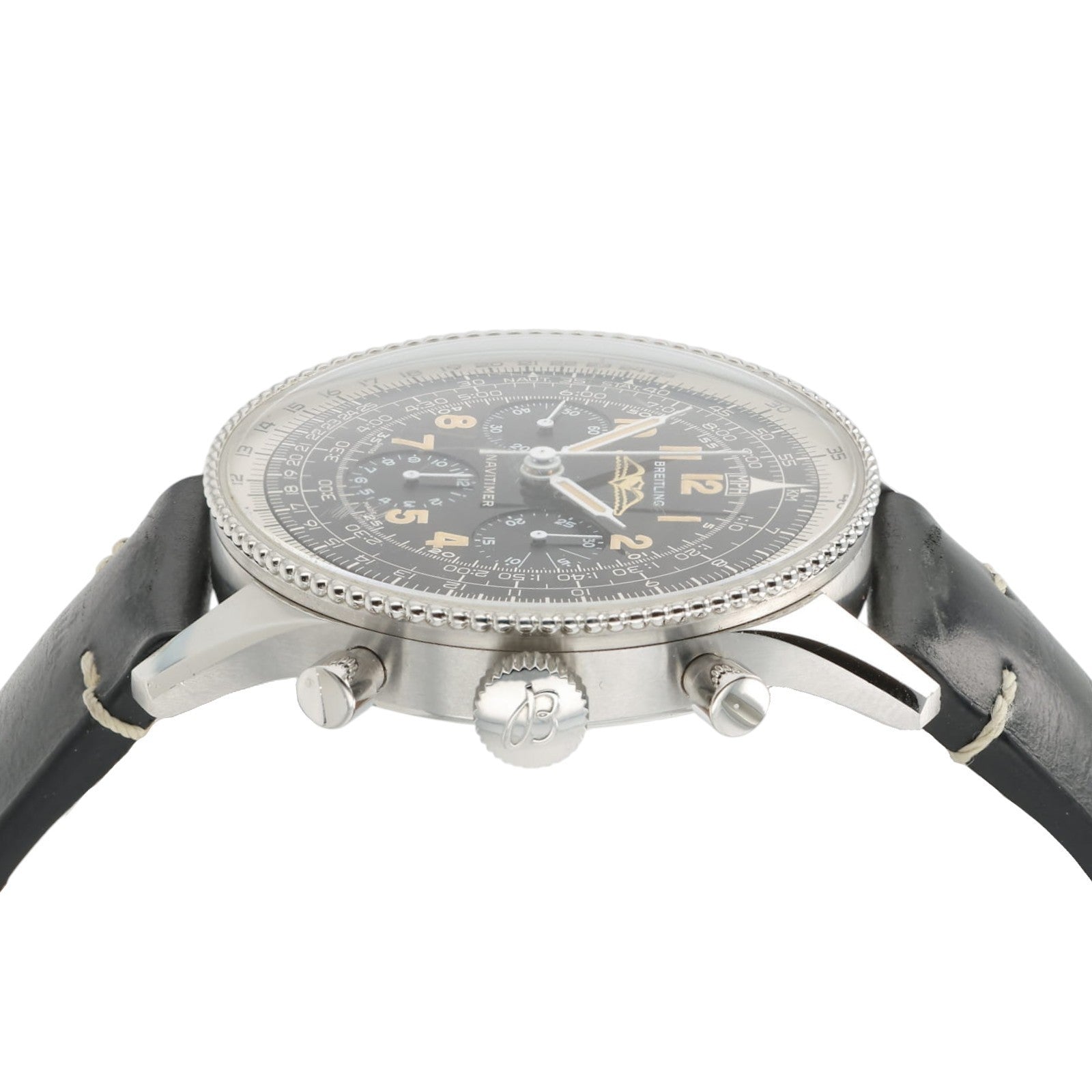 Breitling Navtimer Chrono Black Dial Steel 41mm Manual Wind Men's Watch AB0910
