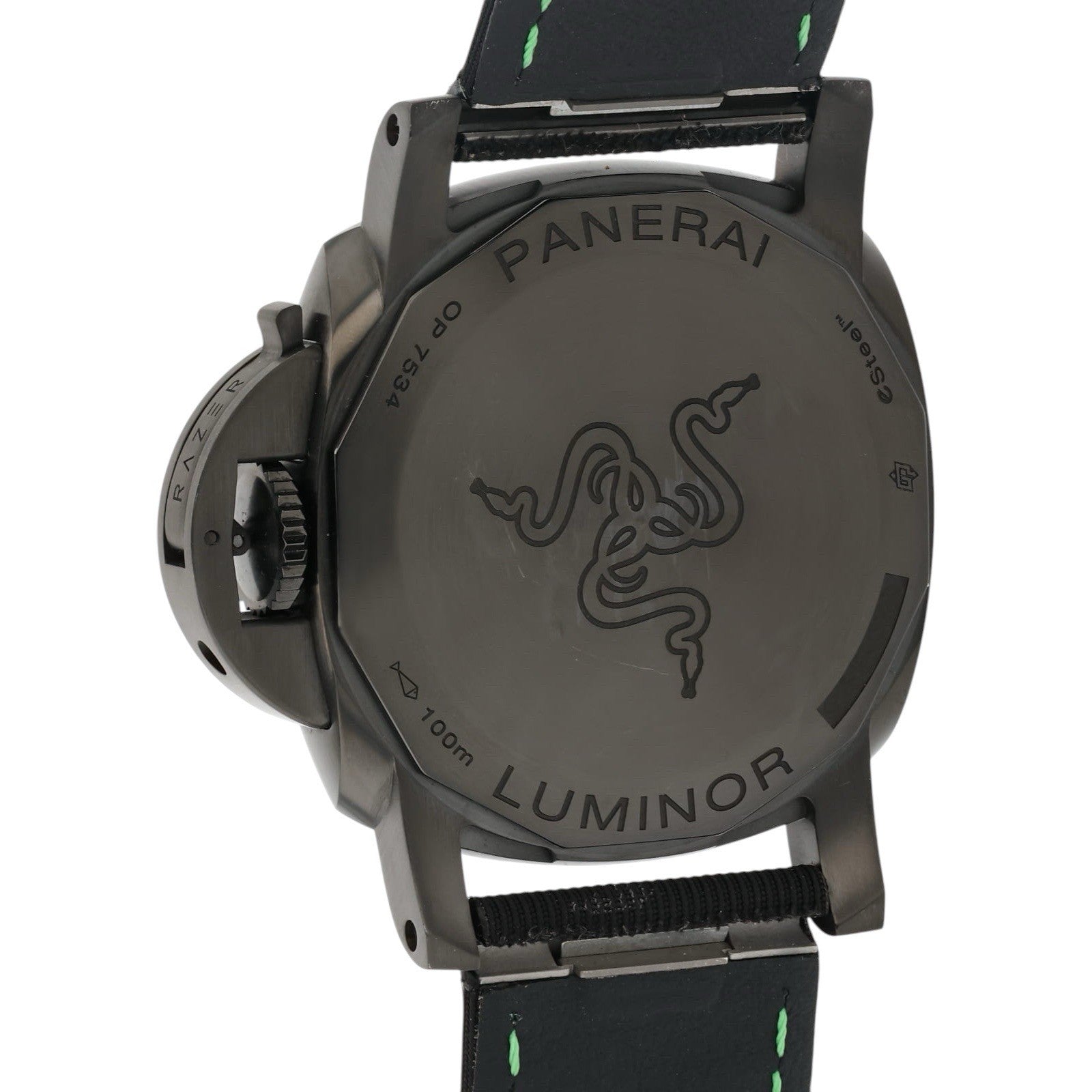 Panerai Luminor Quadrants Razer Steel Black Dial 40mm Automatic Mens PAM01353