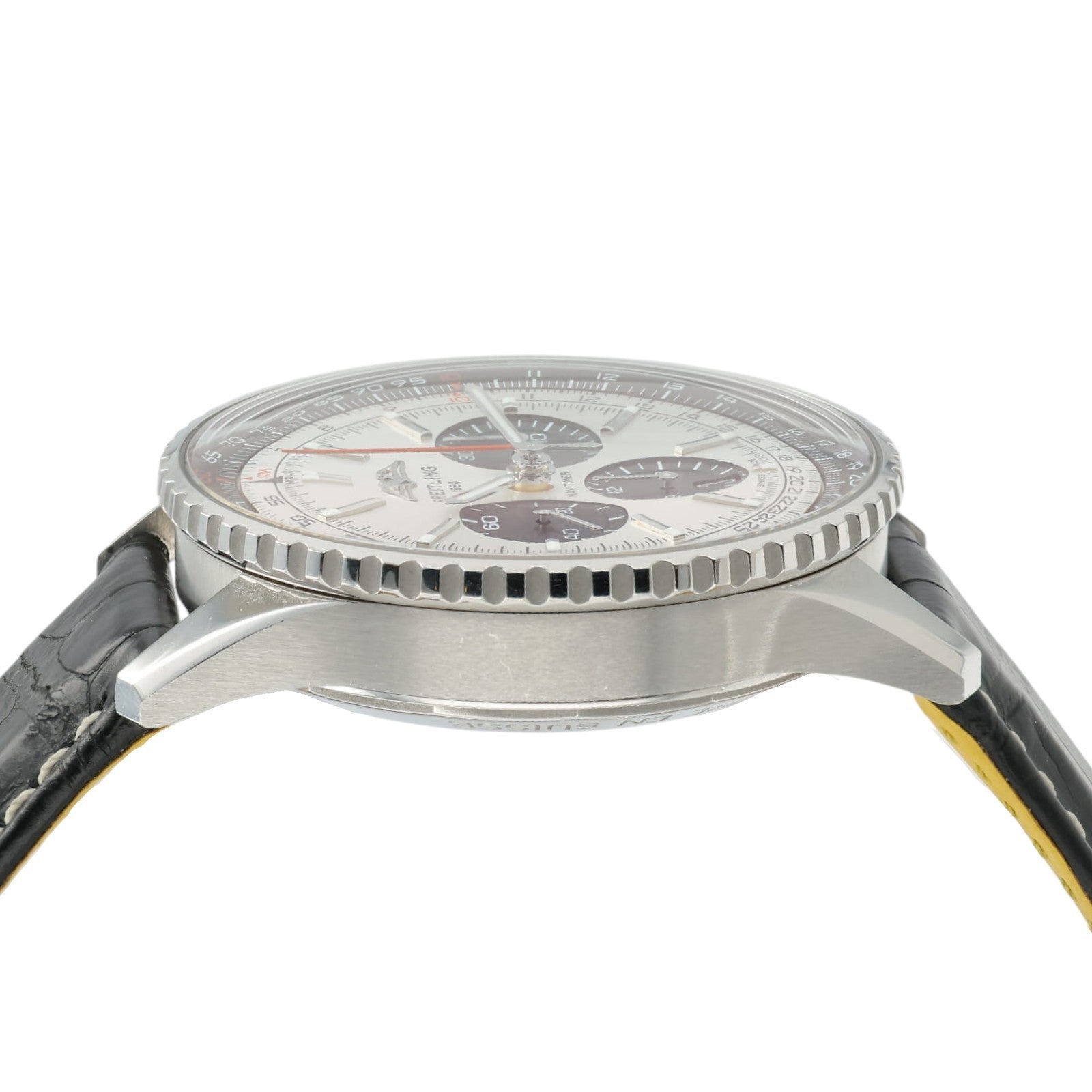 Breitling Navitimer Silver Dial Stainless Steel 43mm Automatic Mens Watch AB0138