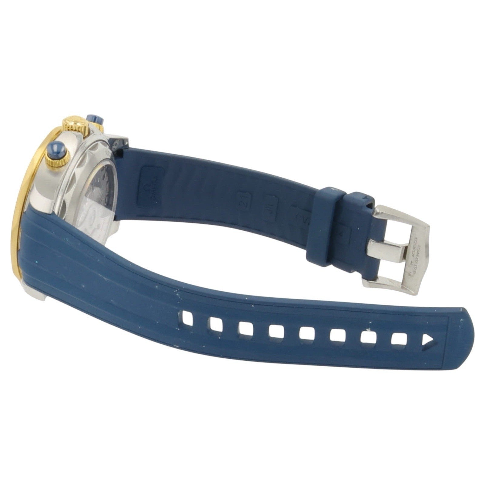 Omega Seamaster Diver Gold & Steel Blue Dial 44mm Automatic 210.22.44.51.03.001