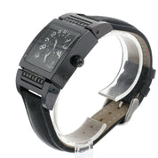 De Grisogono Uno Dual Time Steel Black Dial 33mm Automatic Unisex 861/1300-3
