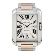 Cartier Tank Anglaise XL W5310006 18K Rose Gold and Steel Mens Automatic Watch