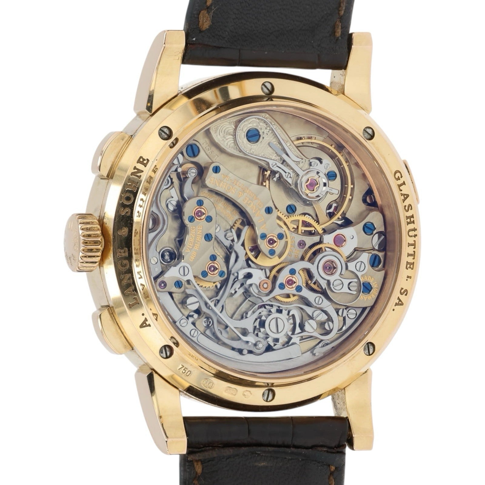 A. Lange & Sohne Datograph Silver Dial 18k Rose Gold 39mm Manual Men’s 403.032