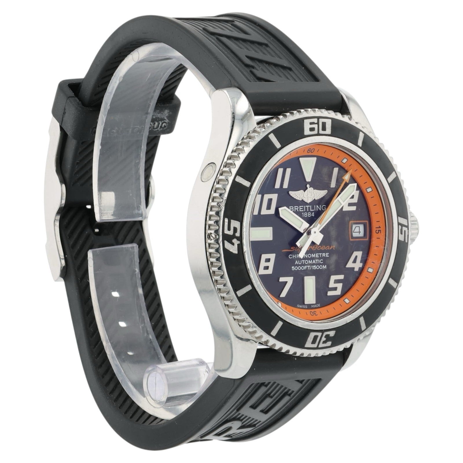 Breitling Superocean Black Dial Stainless Steel 42mm Automatic Mens Watch A17364