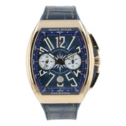 Franck Muller Vanguard Yachting 18k Rose Gold Blue Dial 45mm Automatic Watch