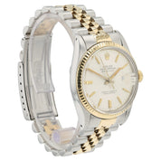 Rolex Two-Tone Datejust Silver Dial Gold & Steel 36mm Automatic Mens 16013