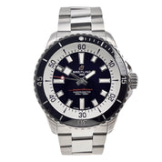 Breitling Super Ocean 42mm Automatic Black and White Dial A17375  - Box & Papers