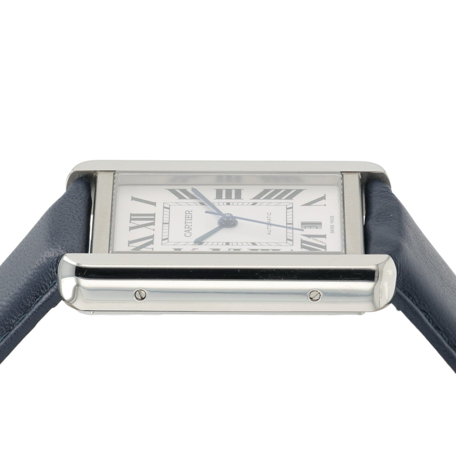 Cartier Tank XL Silver Dial Stainless Steel 31mm Automatic Men's Watch W5200027