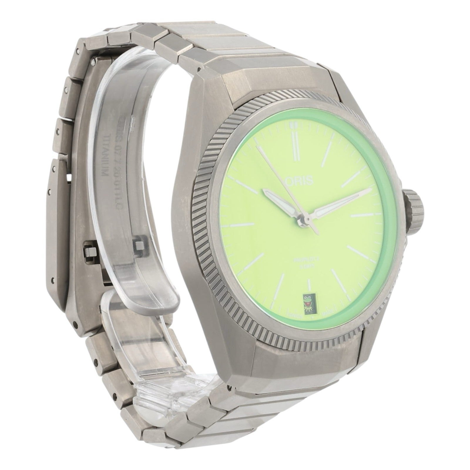 Oris ProPilot X Kermit Titanium Green Dial 38mm Automatic Movement Men’s 7778