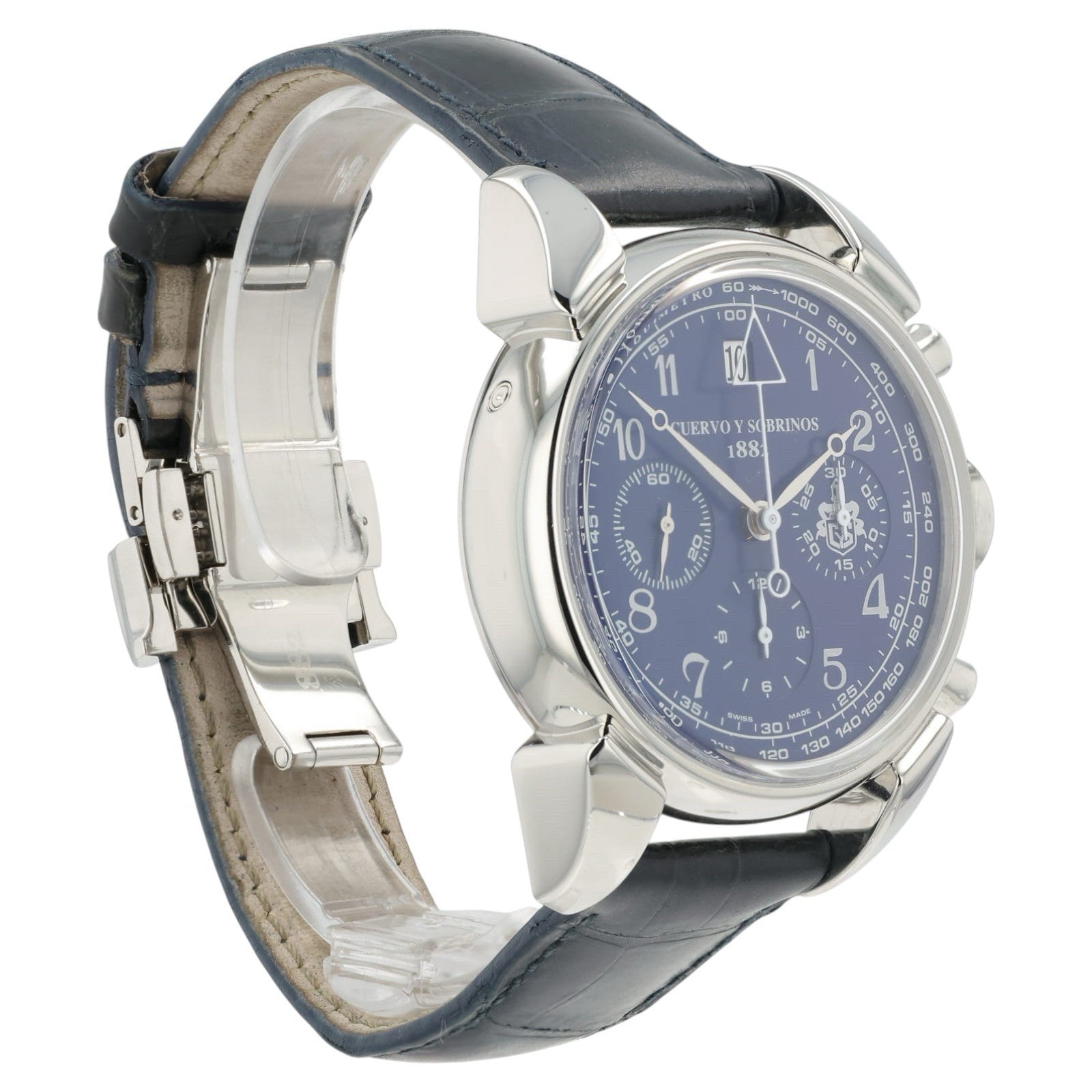 Cuervo Y Sabrinos Historiador Blue Dial Steel 42mm Automatic Men’s Watch 3142