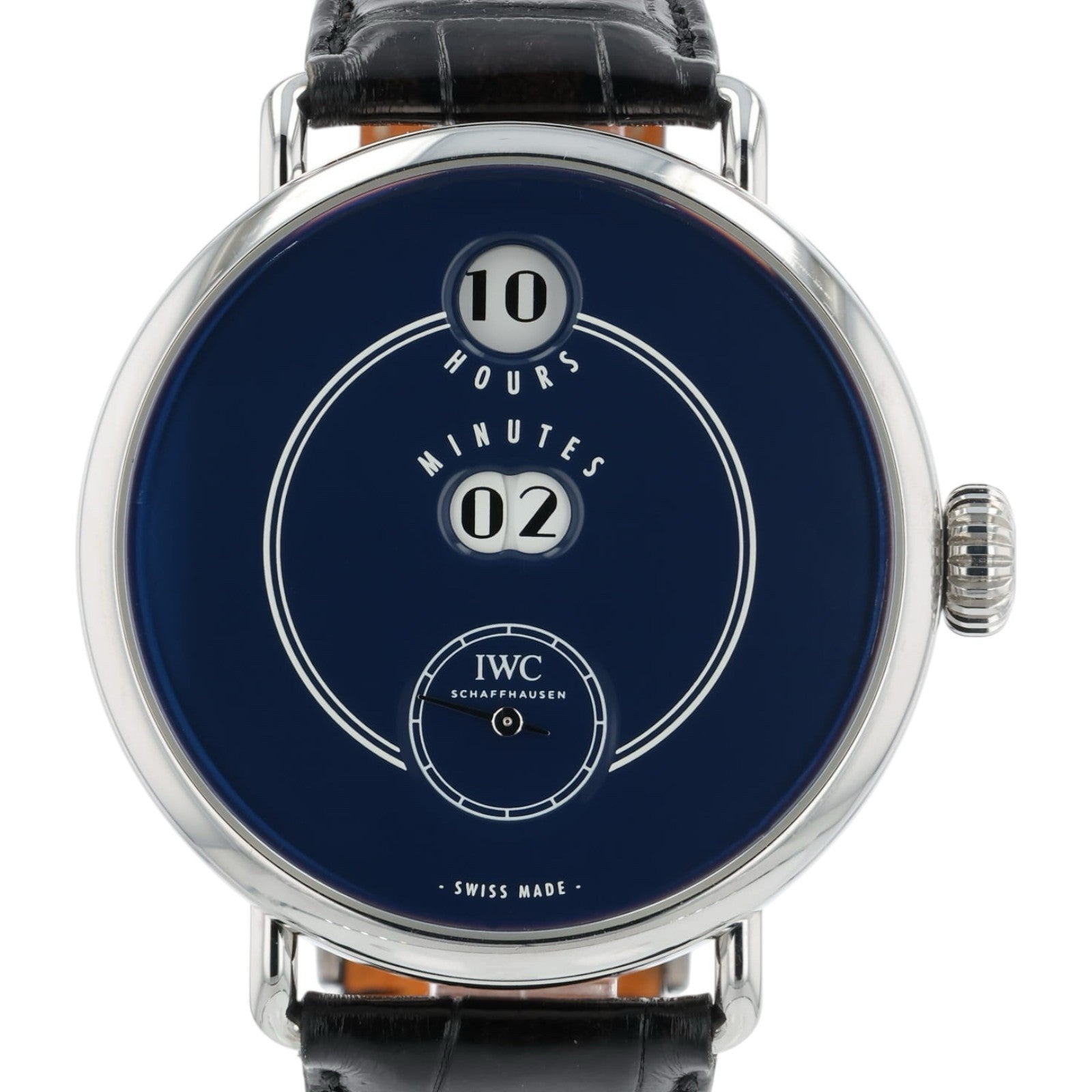 IWC Tribute To Pallweber Blue Dial Steel 45mm Manual Wind Men’s Watch IW505003